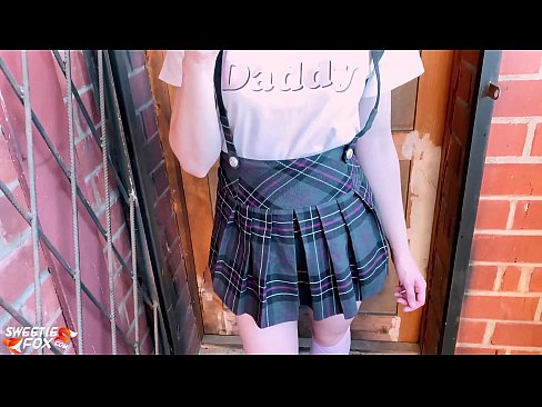 ❤️ Schoolgirl Sucks her dick deeply and fucks instead of classes. ❤ Fucking at us