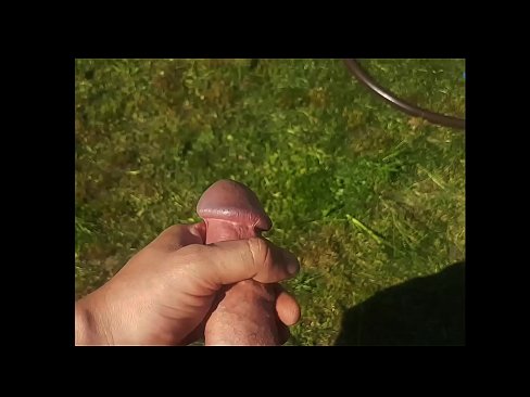 ❤️ Hot hottie gets her pink pussy fucked and cums with a squirt in a summer garden ❤ Fucking at us