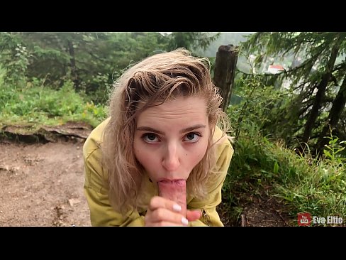 ❤️ Girl swallows cum after a public blowjob - Eva Elfi ❤ Fucking at us